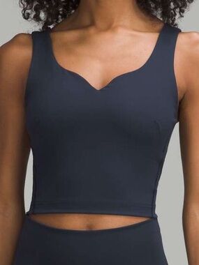 Lululemon Wunder Train Sweetheart Tank Sz 4 B/C Cup True Navy EUC